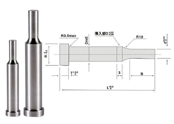 El espejo plástico del Pin 1,2344 del eyector del molde de ASTM pulió las piezas TiN Coating del molde de la precisión