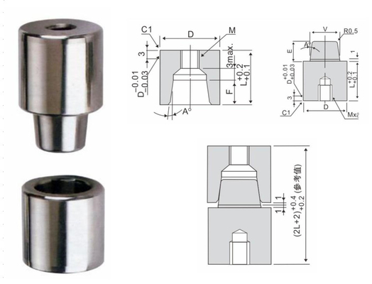 La cerradura Pin High Frequency Plastic Injection de la forma cónica S136 moldea establecer la unidad