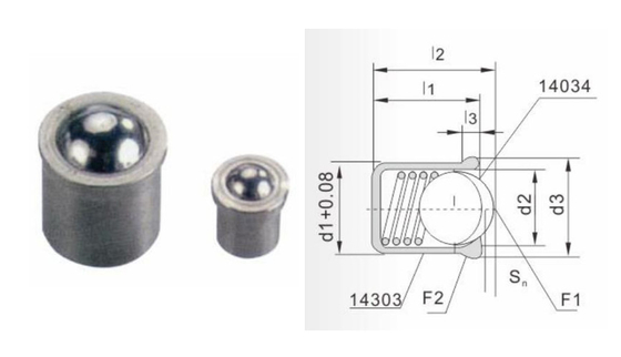 Tipo MISUMI 1,4305 de la llave del hexágono de Allen Key Spring Ball Plunger