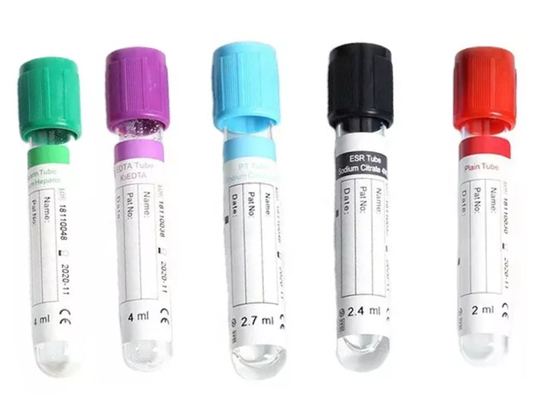 Múltiplo médico disponible 13*75m m 16*100m m del tubo de la colección de la sangre del vacío del ANIMAL DOMÉSTICO