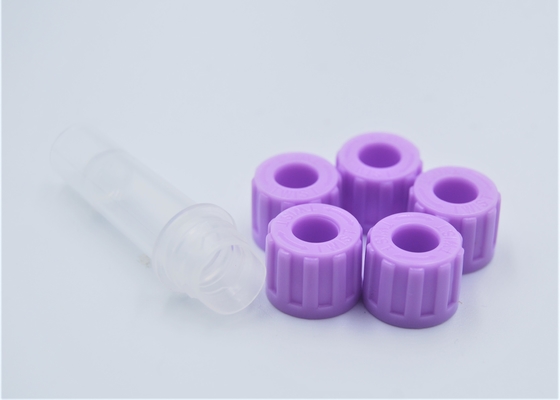 Casquillo y tapón de goma para el componente del tubo de la colección de la sangre del vacío