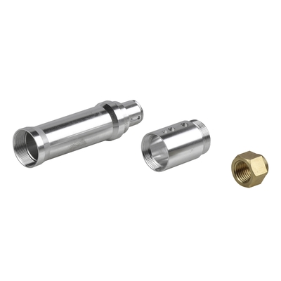 La multa de torneado de aluminio de las piezas del CNC del cinc pulió los componentes dados vuelta precisión para el equipo de la automatización